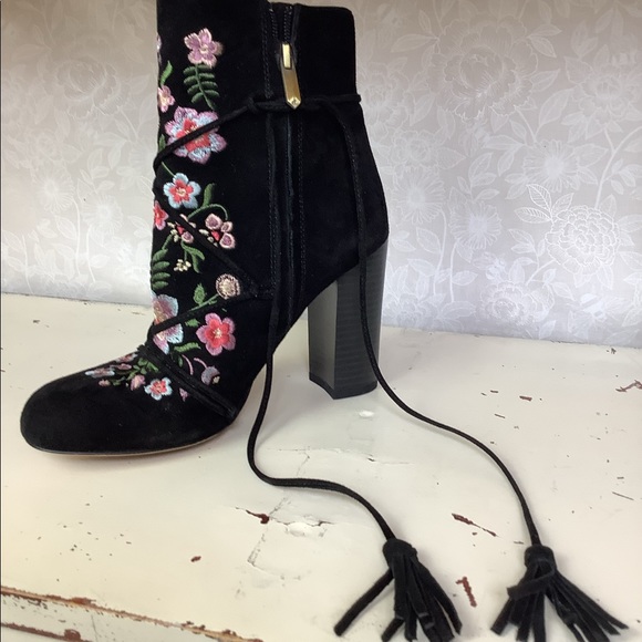 Sam Edelman Embroidered Suede Boots - Picture 11 of 14